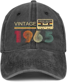 60th Birthday Gifts for Women Men Vintage 1965 Hats 1965 Baseball Cap for 60 Year Old Man Woman Fathers Mothers Day