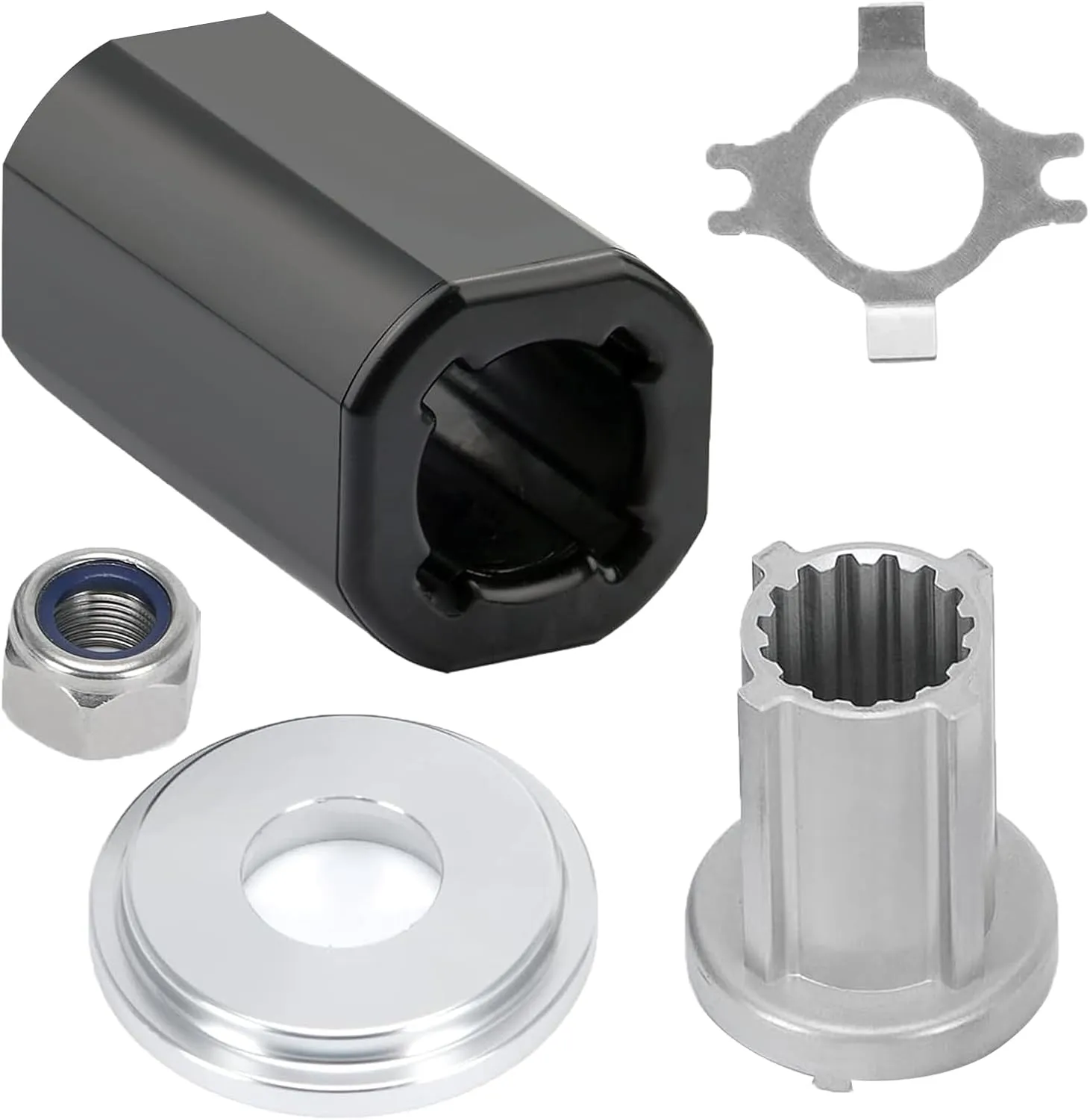 835257Q1 Flo-Torq II Hub Kit for Mercury 135-300 HP, Mercruiser Alpha, Bravo One, Mariner 40-60 HP CT, Alpha One Engines Drives - Replacement for Quicksilver Flo Torq II Hub Kit (Under 400 HP)