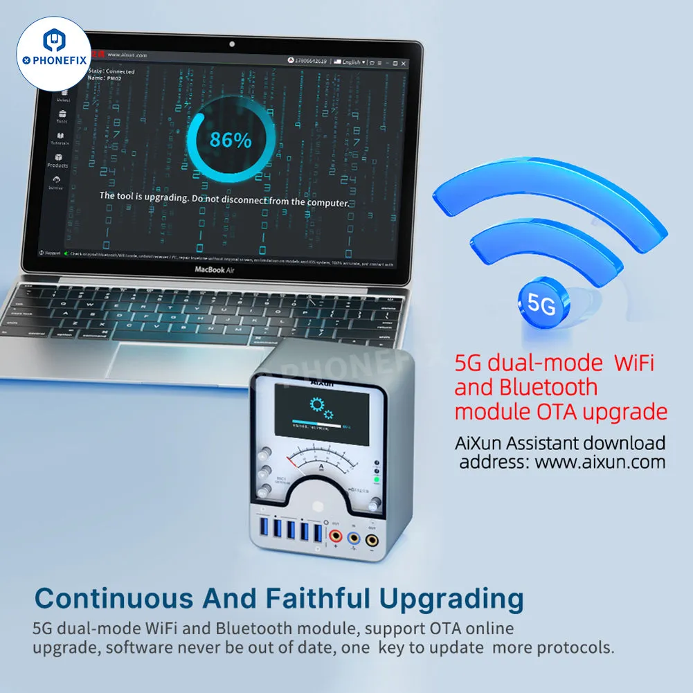 AiXun PM02 Smart DC Power Supply Partner For iPhone Android