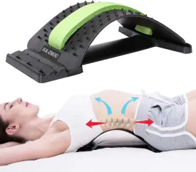 Back Stretcher Lumbar Support Device - for Lower Back Pain Relief Device 3 Adjustable Settings for Back Stretcher Device