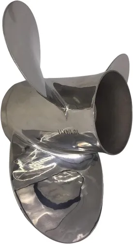 Boat Propeller 10 1/4x12 Fit for Suzuki Outboard DF25-30 4 Stroke 3 Blades Stainless Steel Prop SS 10 Tooth Propel RH OEM NO: 99105-00600-12P 10.25x12
