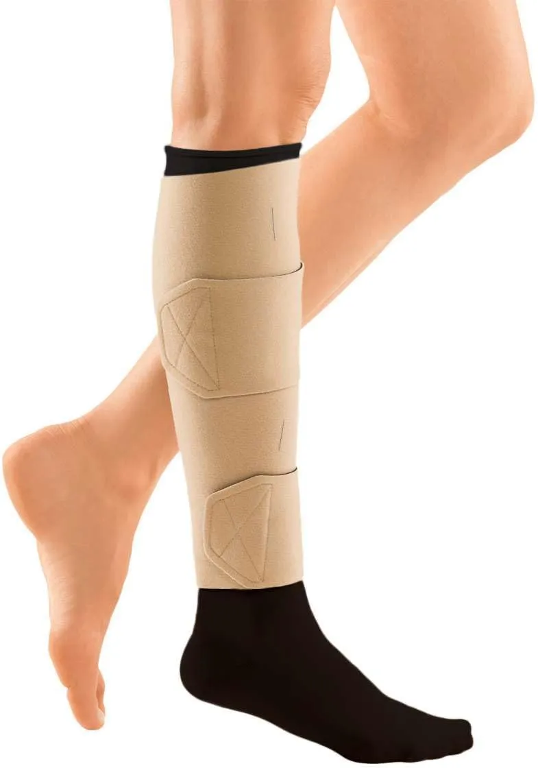 CircAid Juxtalite Lower Leg System  Easy to Use Adjustable Compression Level Garment for Men & Women, Leg Circulation, Compatible with Elastic Stockings, X-Large (Full Calf)/ Long