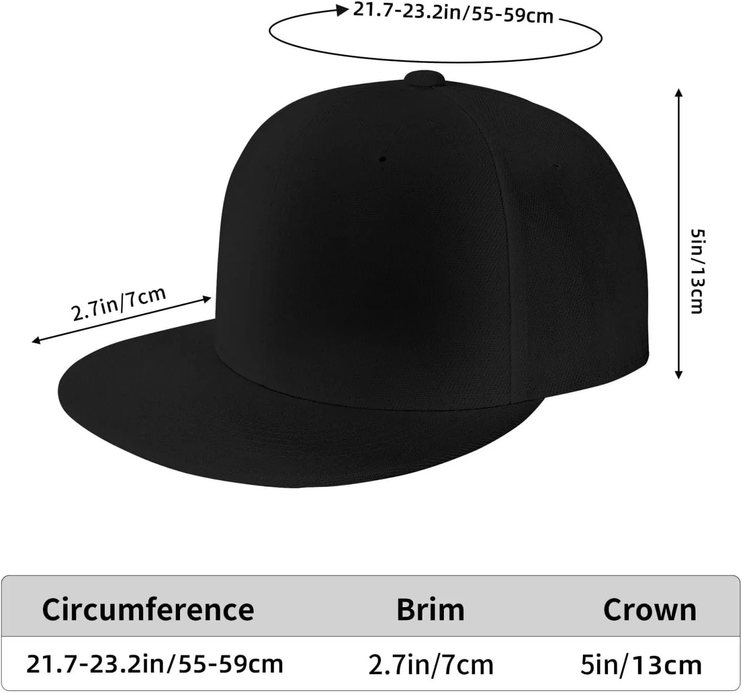 Custom Hat Personalized Flat Bill Snapback Hats for Men Women Design Your Own Image/Text/Logo Baseball Cap Gift