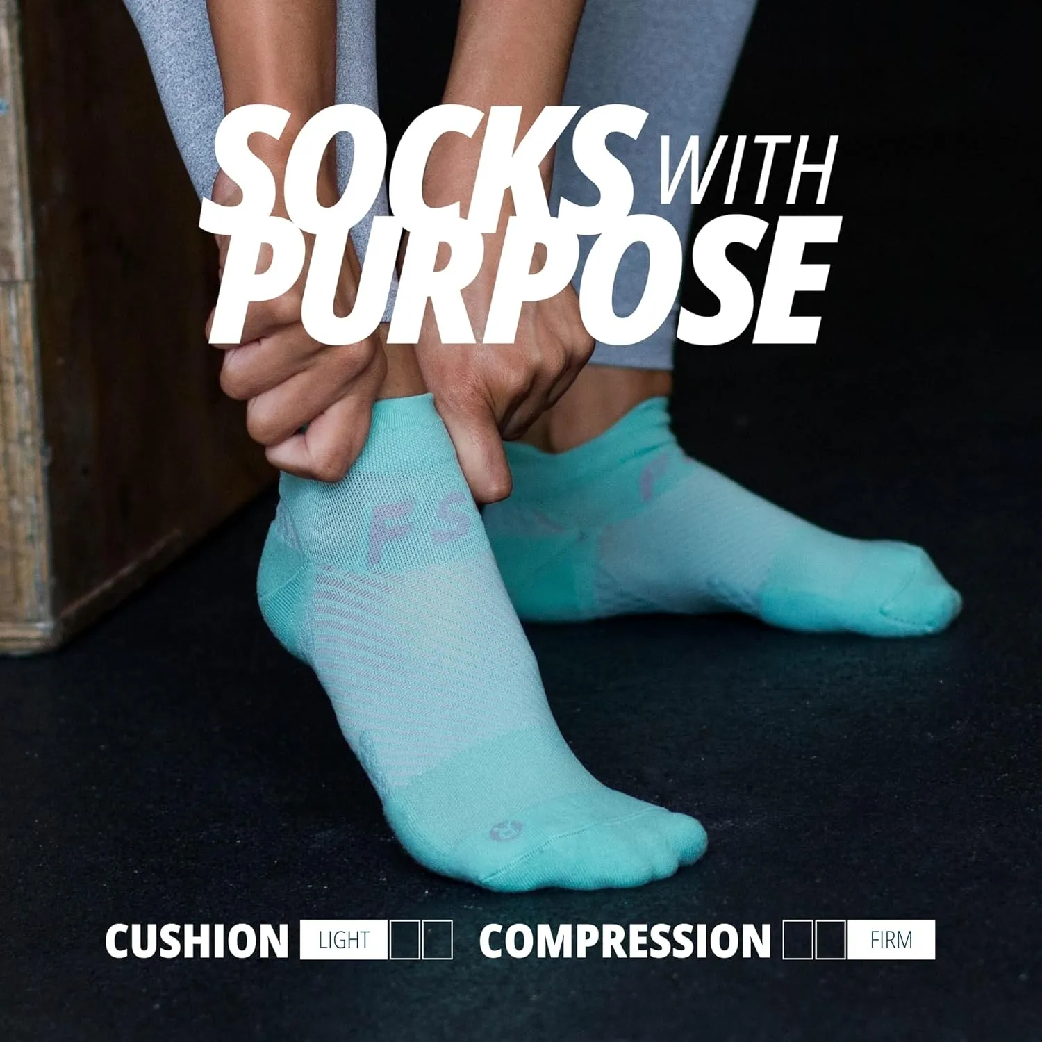 OS1st FS4 Plantar Fasciitis No Show Socks relives plantar fasciitis, heel/arch pain and improves circulation
