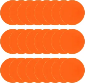 Poly Spots Spot Markers for Gym Floor 9 inch Flat Cones 12/24Pcs Non Slip Rubber Floor Dots for Kids Soccer Basketball Sports Speed Agility Training, Preschool Classroom Activities