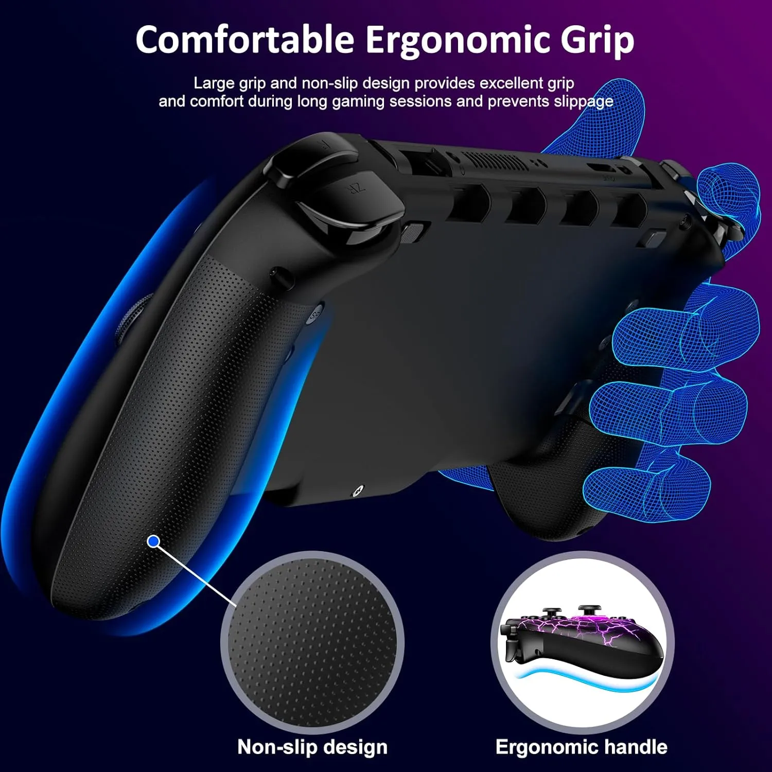 Switch Controllers, Wireless Switch Pro Controller Replacement for Nintendo Switch Controller/OLED, Hall Effect One-Piece Joypad Controller with Programmable/Dual Vibration/TURBO/Wakeup