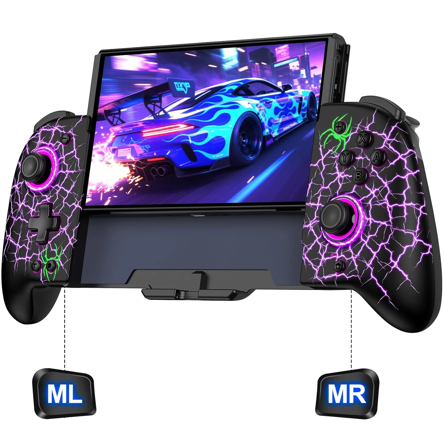 Switch Controllers, Wireless Switch Pro Controller Replacement for Nintendo Switch Controller/OLED, Hall Effect One-Piece Joypad Controller with Programmable/Dual Vibration/TURBO/Wakeup