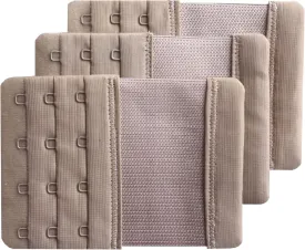 Women Pack of 3 Soft Comfortable 4 Hooks Bra Extender
