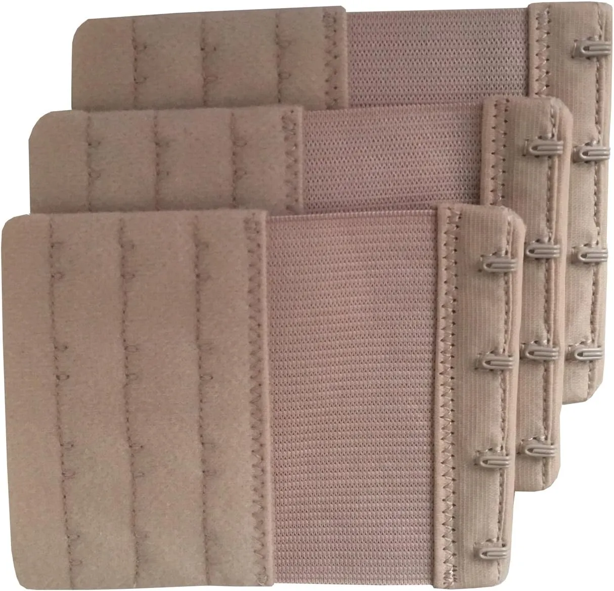 Women Pack of 3 Soft Comfortable 4 Hooks Bra Extender